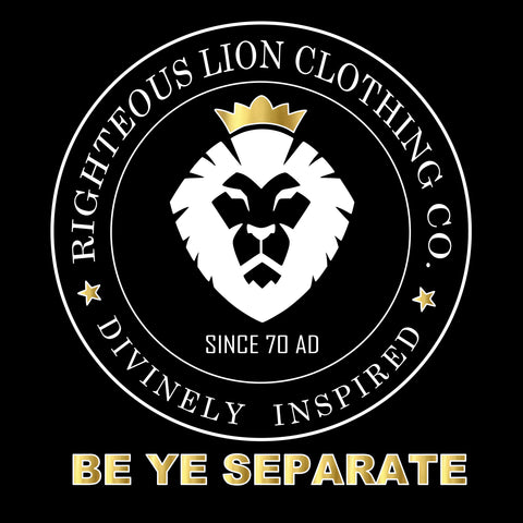 Black Righteous Lion logo Tee